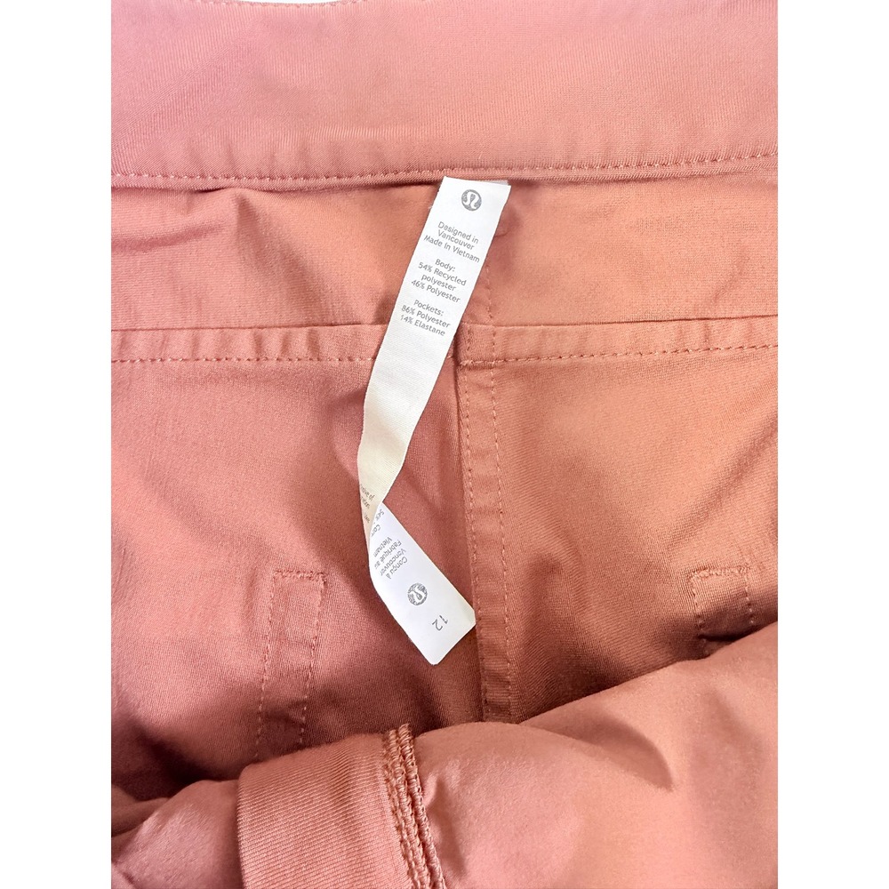 Lululemon City Sleek 5 Pocket straight Leg Pant Brown Clay Size 12 Mid Rise - Picture 2 of 10